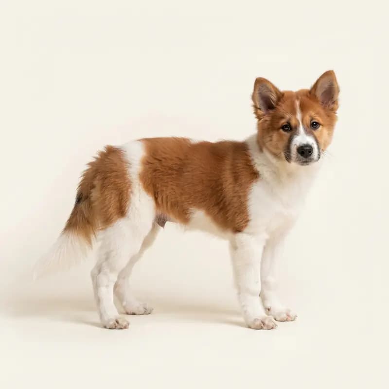 Thaise Bangkaew-hond Welpe in Rood-wit