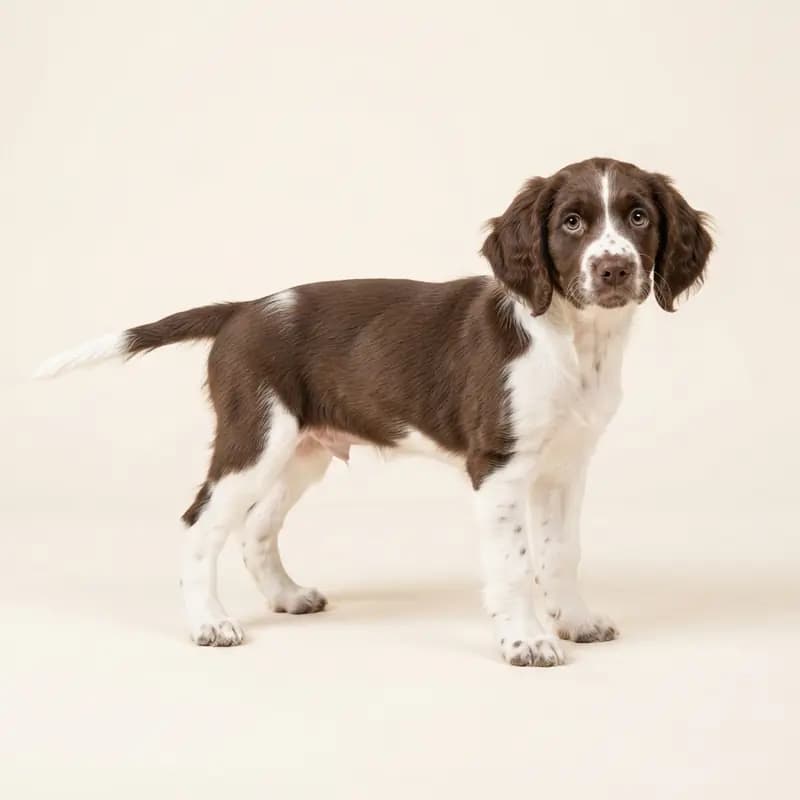 Chien d'oysel allemand Welpe in Marron et blanc