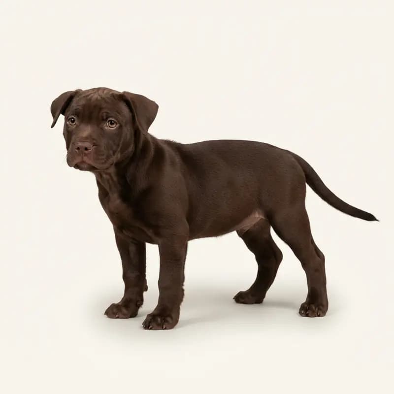Pocket Bully Welpe in Chokoladebrun