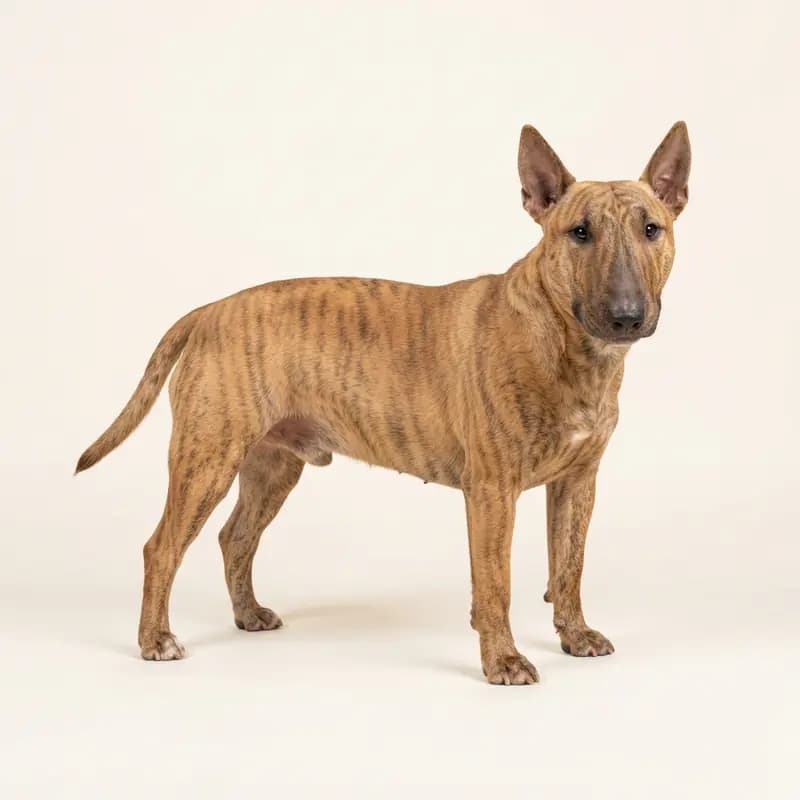 Çizgili (brindle) renginde yetişkin Bull Terrier