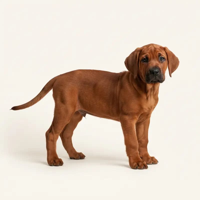 Fila Brasileiro Welpe in Rød