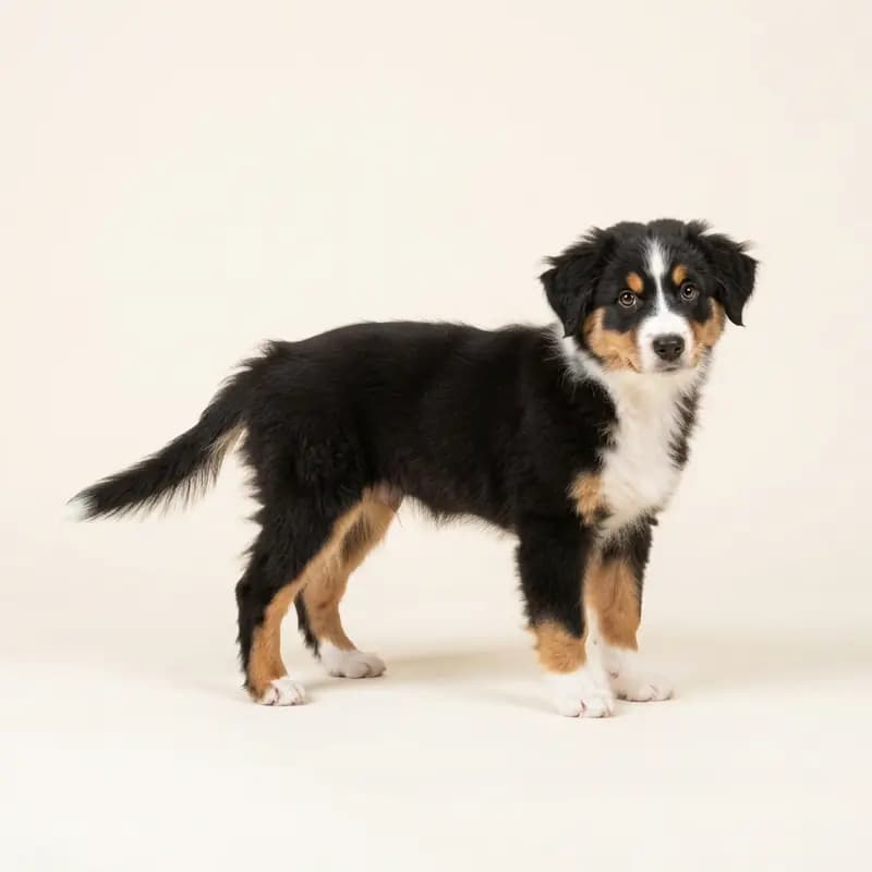 Australian Shepherd Welpe in Trefarvet