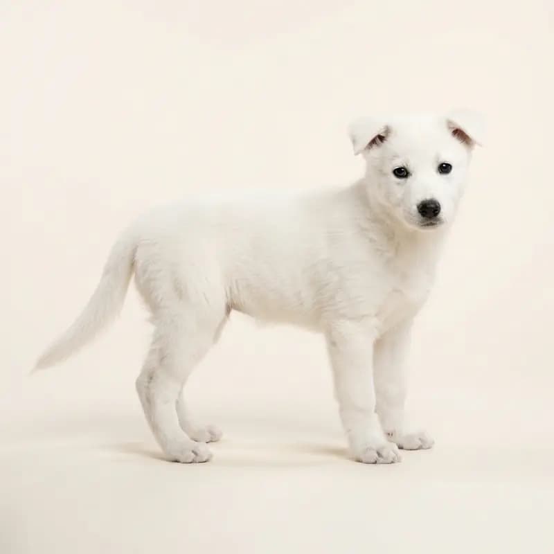 Husky d'Alaska Welpe in Blanc