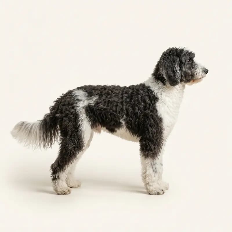 Sheepadoodle med Mellemlang pels