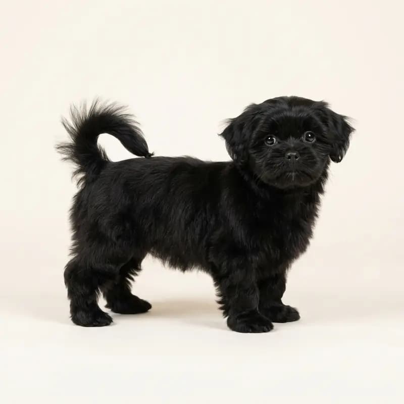 Shih Tzu Welpe in Sort