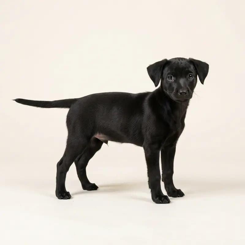 Rat Terrier Welpe in Noir