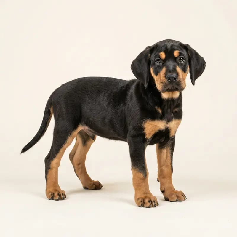Fila Brasileiro Welpe in Sort med tan