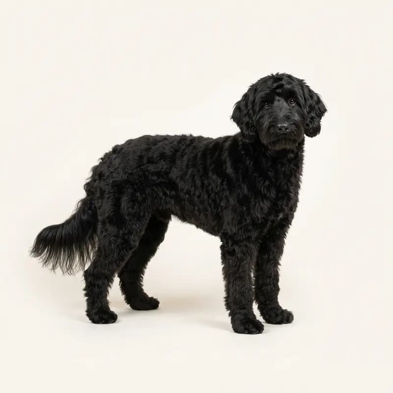 Voksen Bernedoodle i Sort
