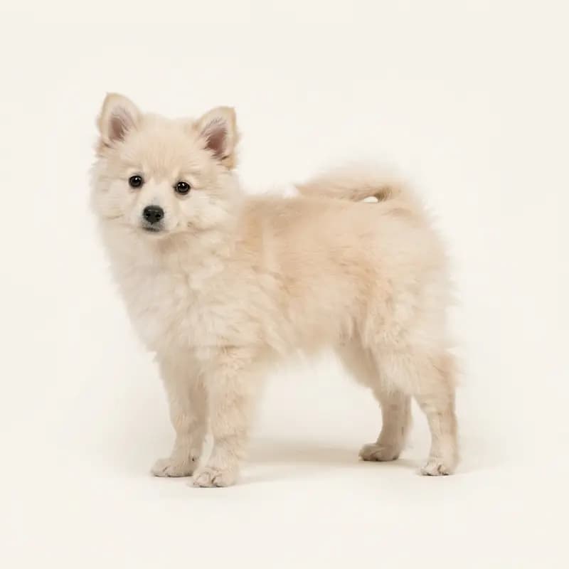 Kleinspitz Welpe in Creme