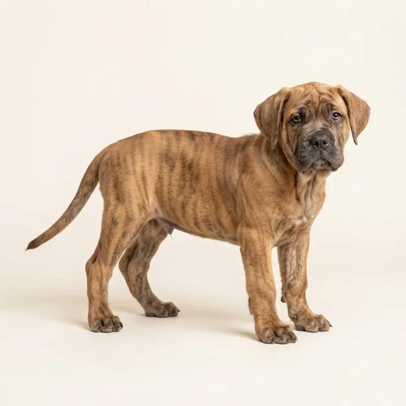 Mastino Napoletano Welpe in Gestroomd