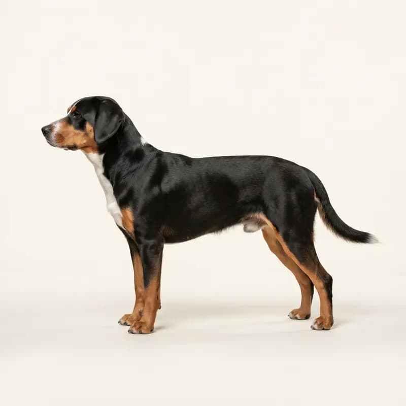 Kleine Berner Laufhond met Kort haar
