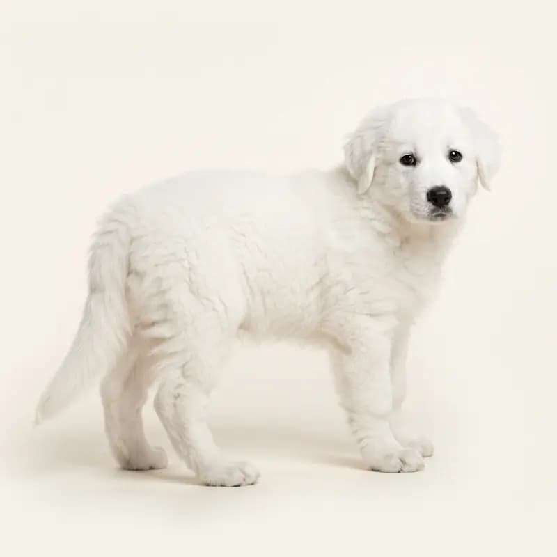 Berger du Caucase Welpe in Blanc