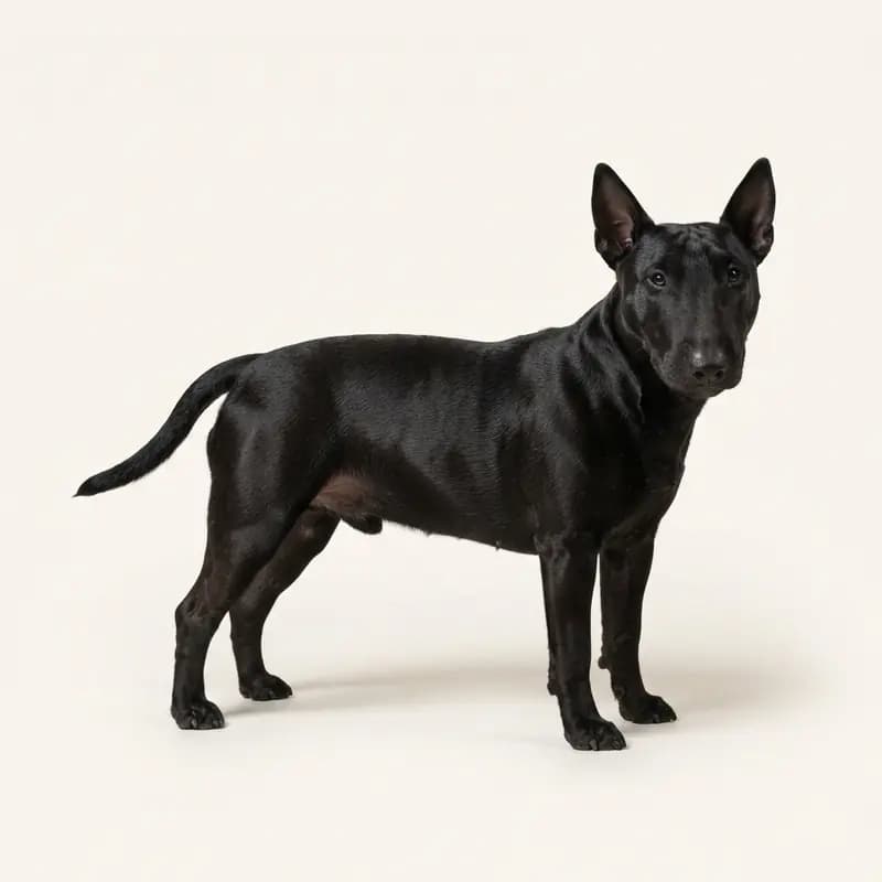 Bull Terrier miniature adulte en Noir