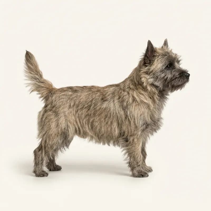 Cairn Terrier med Mellemlang pels
