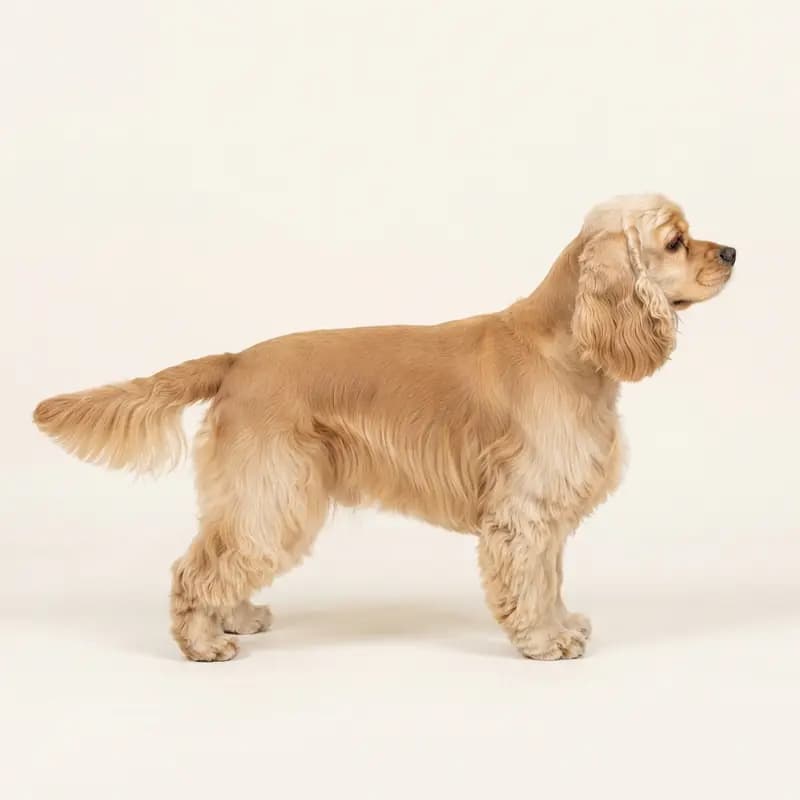 Amerikansk Cocker Spaniel med Mellemlang pels