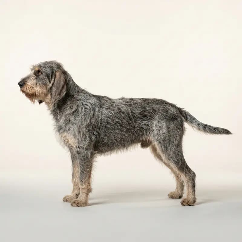 Sert tüy tüy tipine sahip Griffon Nivernais