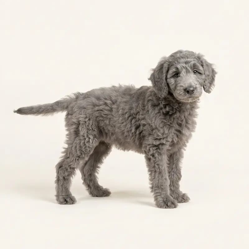 Goldendoodle Welpe in Gris