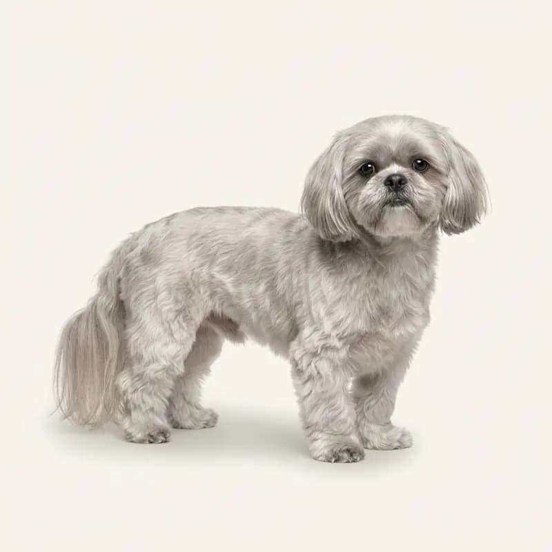 Voksen Shih Tzu i Sølv