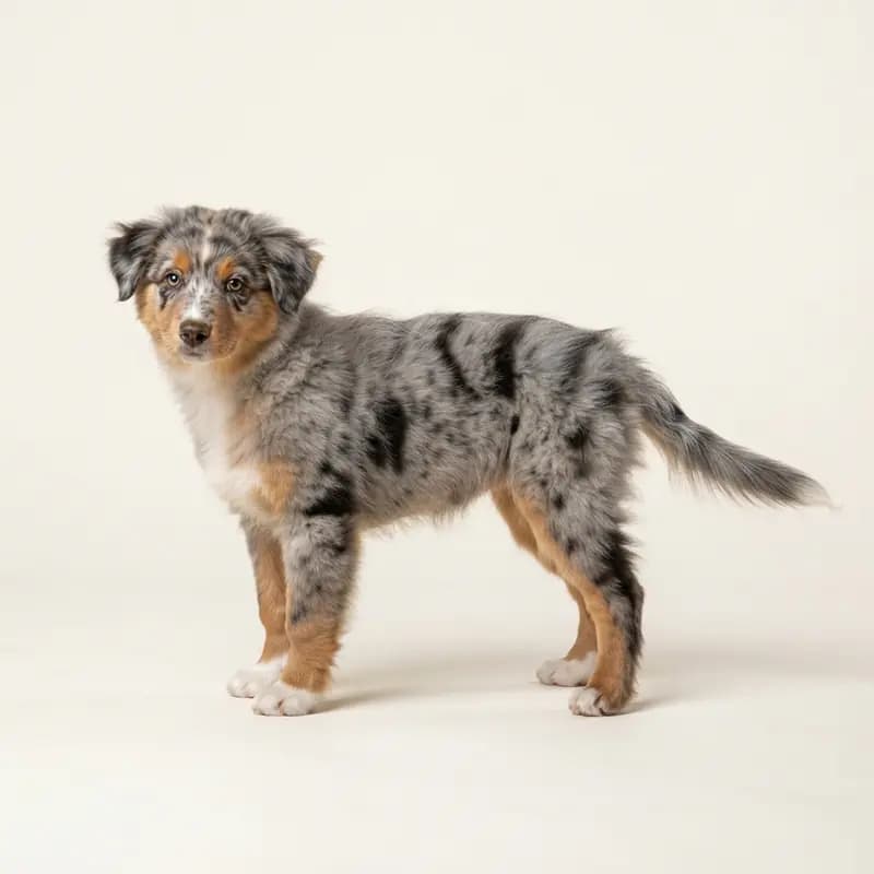 Australian Shepherd Welpe in Blue merle