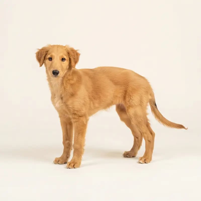 Silken Windhound Welpe in Goudkleurig