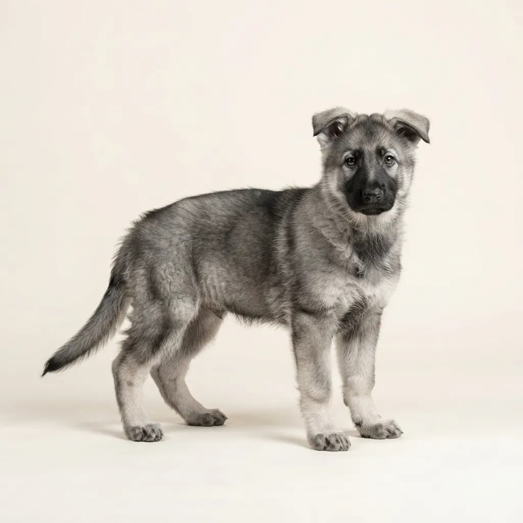 Deutscher Schäferhund in Grau — Fellfarbe und Aussehen