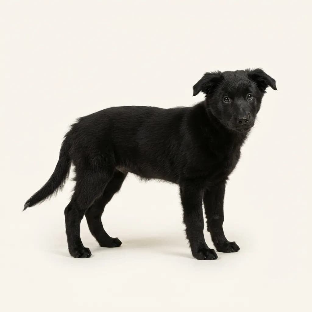 Border Collie in Schwarz — Fellfarbe und Aussehen