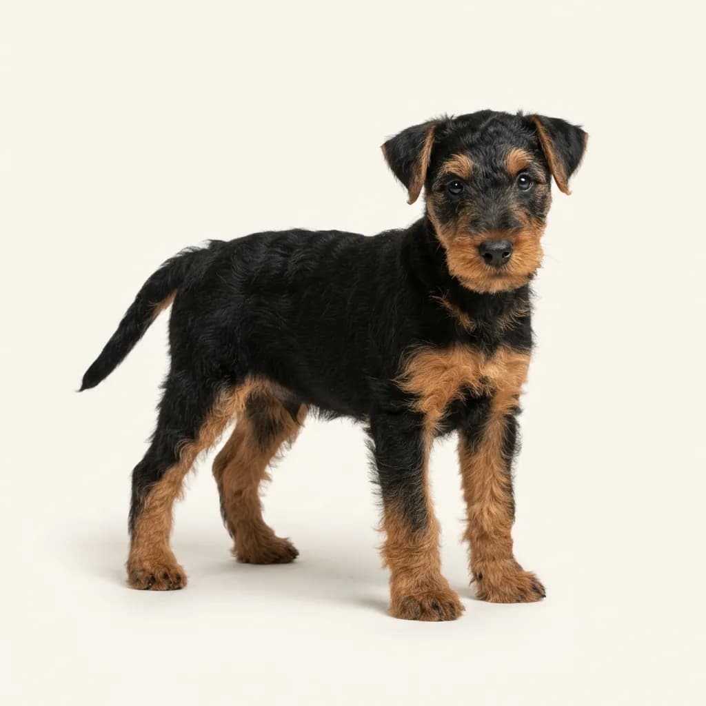Lakeland Terrier in Schwarz mit Loh — Fellfarbe und Aussehen