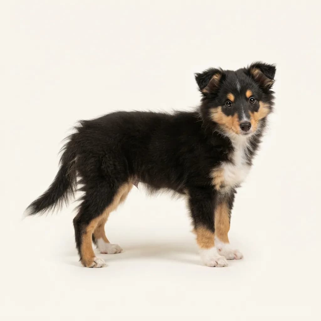 Shetland Sheepdog in Dreifarbig (Tricolor) — Fellfarbe und Aussehen