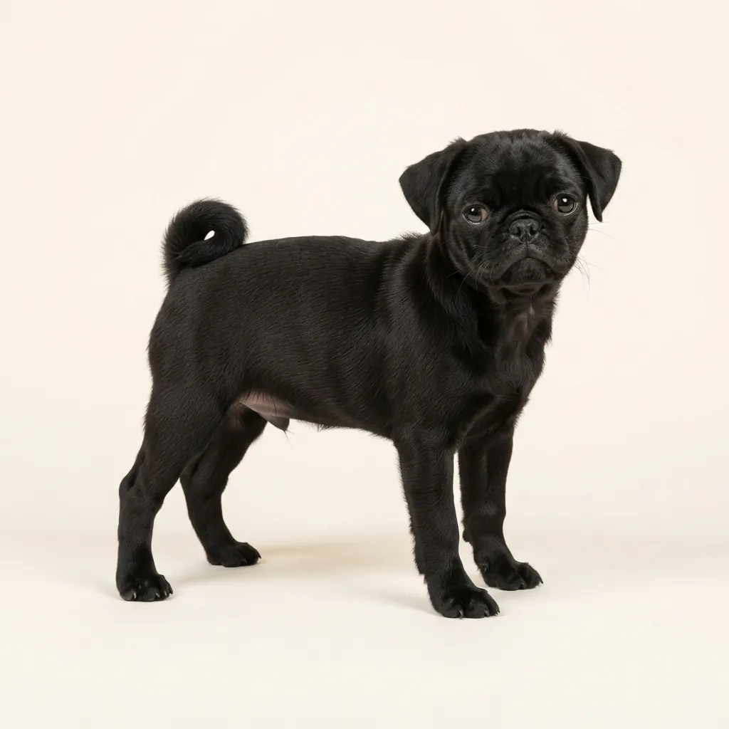 Black Pug — coat colour and appearance