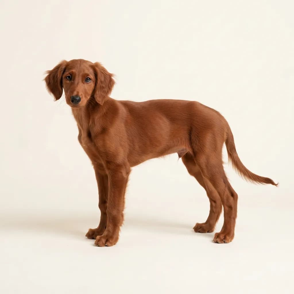 Saluki in Rot — Fellfarbe und Aussehen