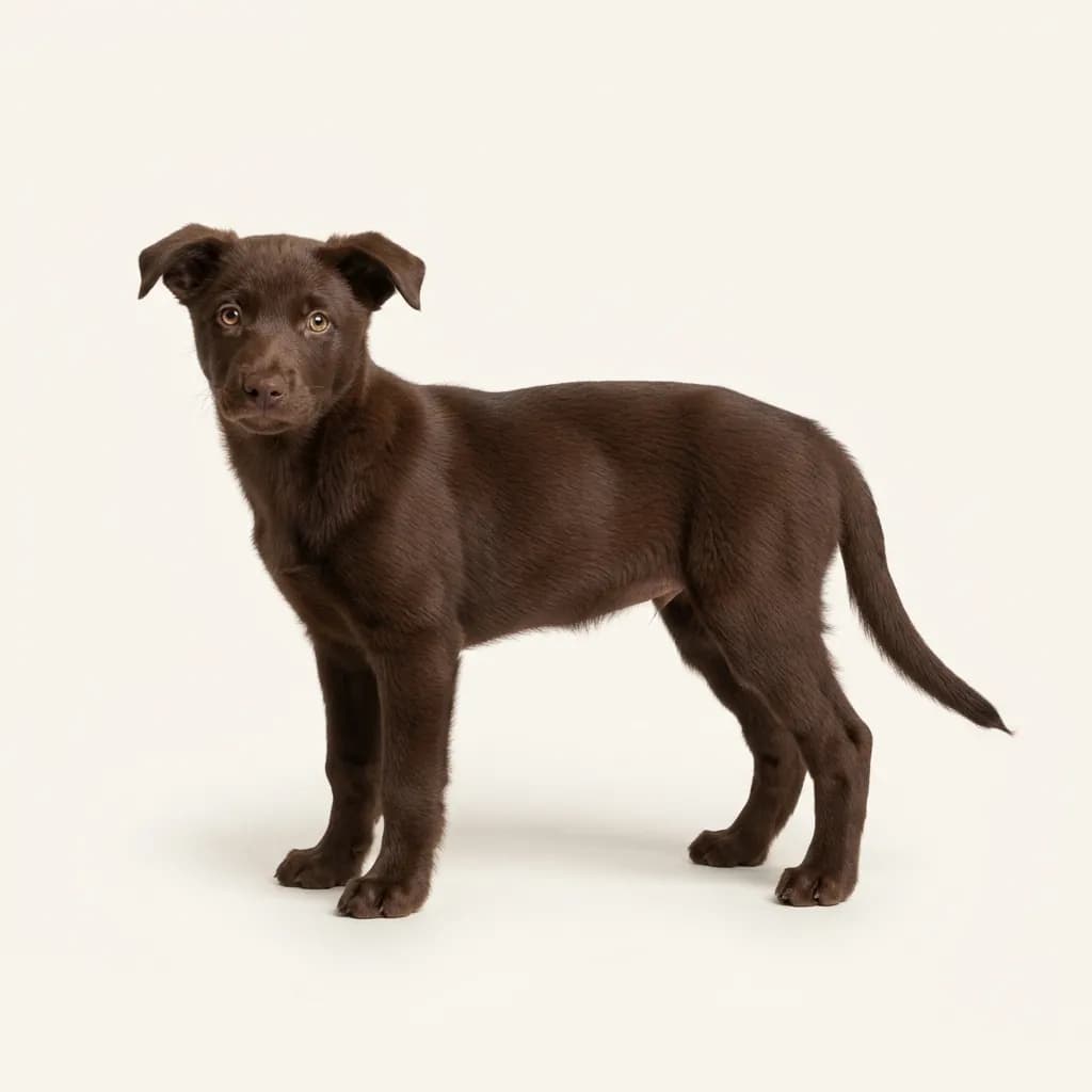 Australian Kelpie in Schokoladenbraun — Fellfarbe und Aussehen