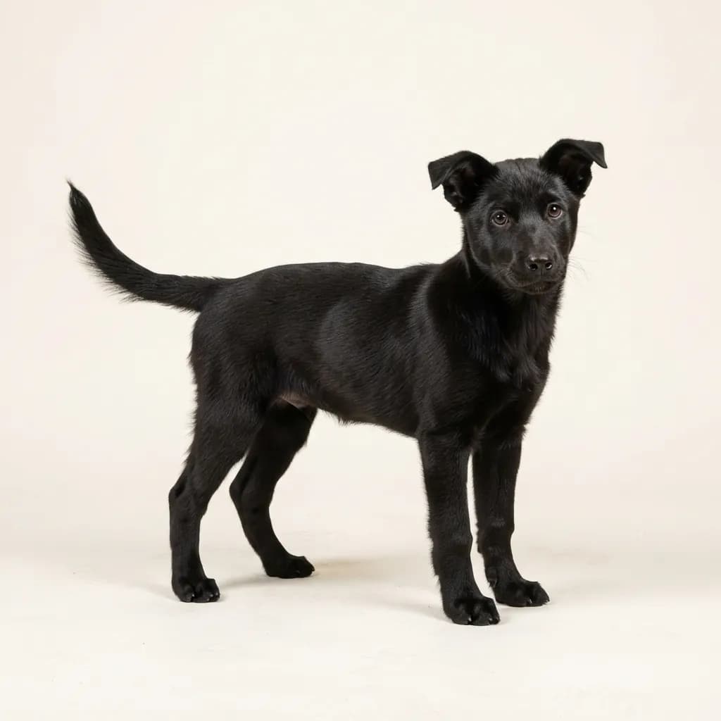 Canaan Dog in Schwarz — Fellfarbe und Aussehen