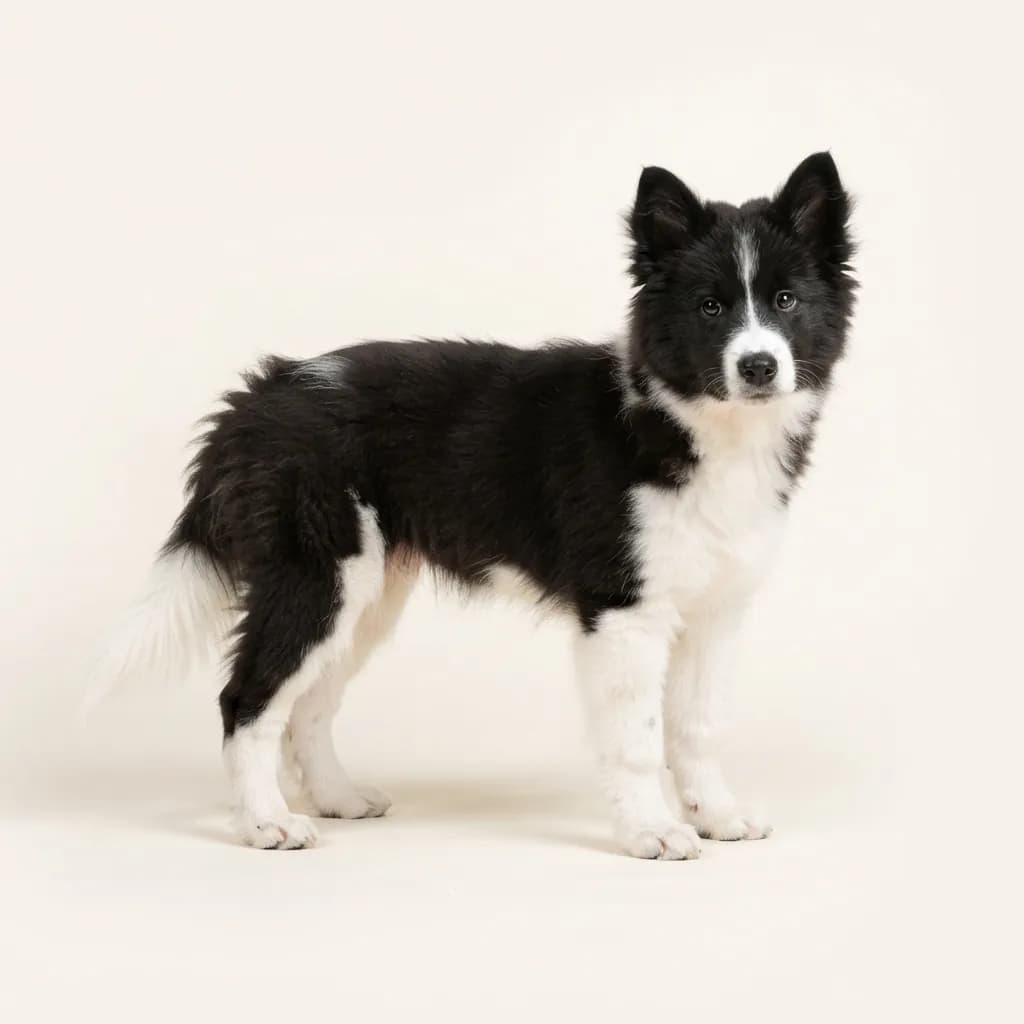 Canadian Eskimo Dog in Schwarz-Weiß — Fellfarbe und Aussehen