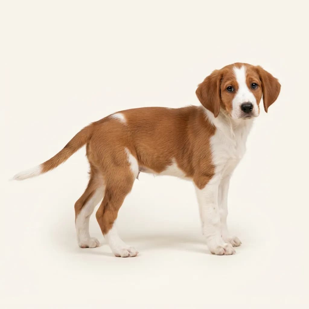 Hygenhund (Hygen-Bracke) in Rot-Weiß — Fellfarbe und Aussehen
