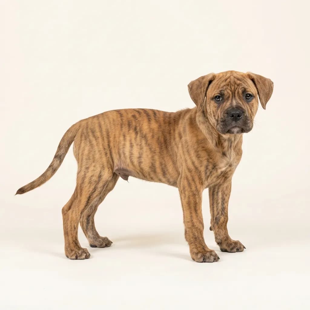 American Bulldog in Gestromt — Fellfarbe und Aussehen