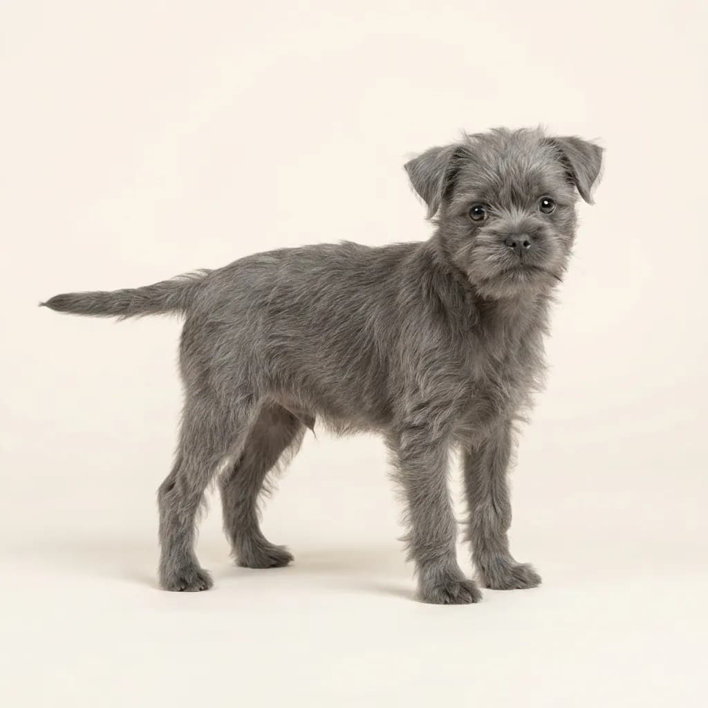 Affenpinscher in Grau — Fellfarbe und Aussehen