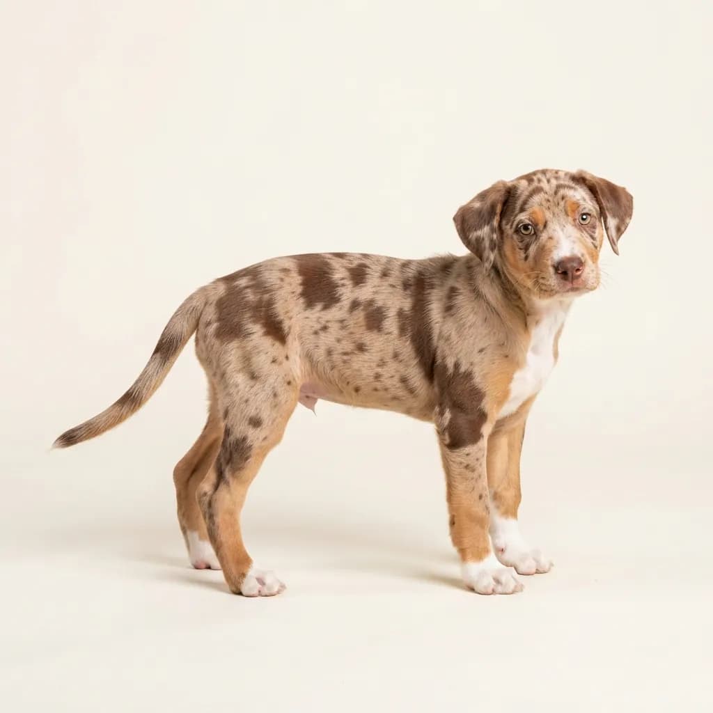 Catahoula Leopard Dog in Red Merle — Fellfarbe und Aussehen