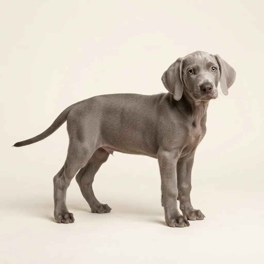 Weimaraner in Grau — Fellfarbe und Aussehen
