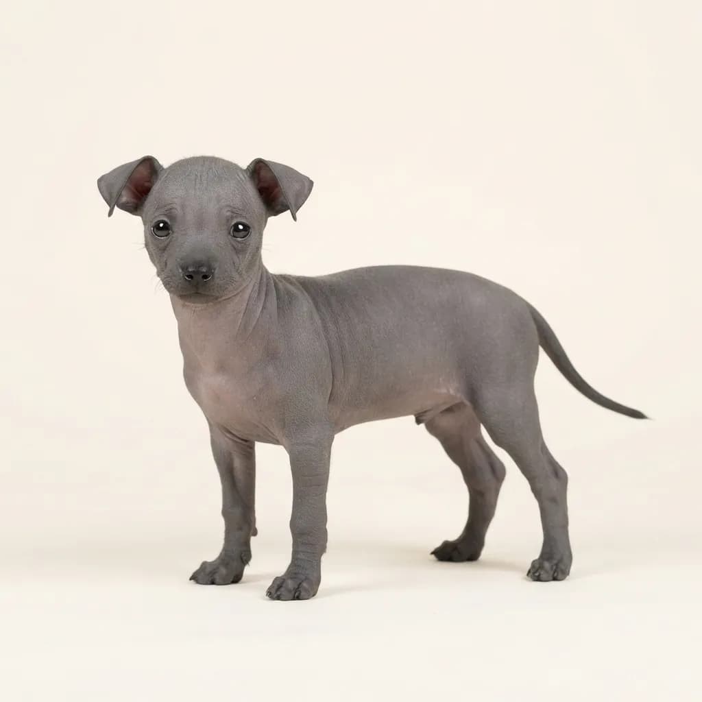 Haarloser Chihuahua in Grau — Fellfarbe und Aussehen