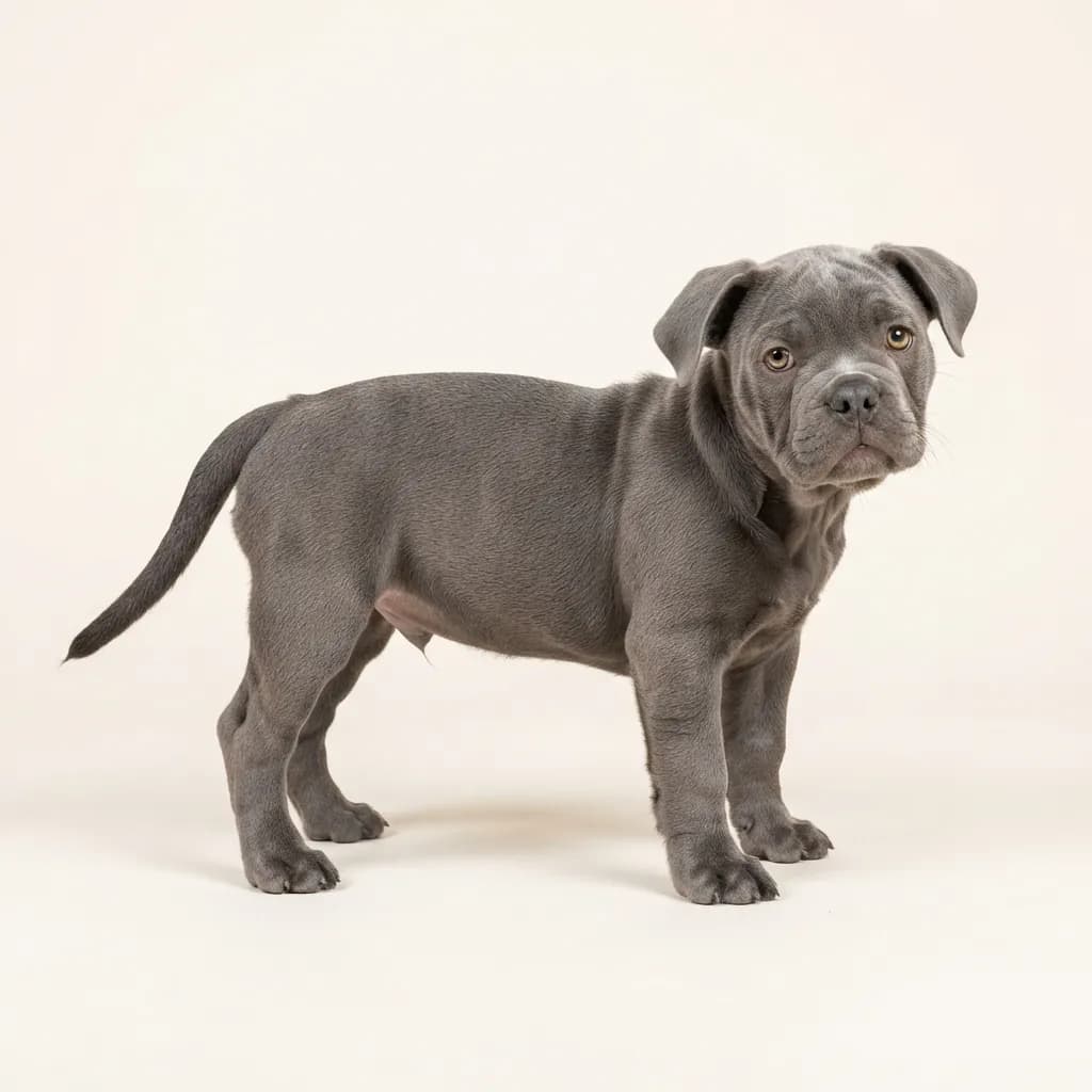 Englische Bulldogge in Blau — Fellfarbe und Aussehen
