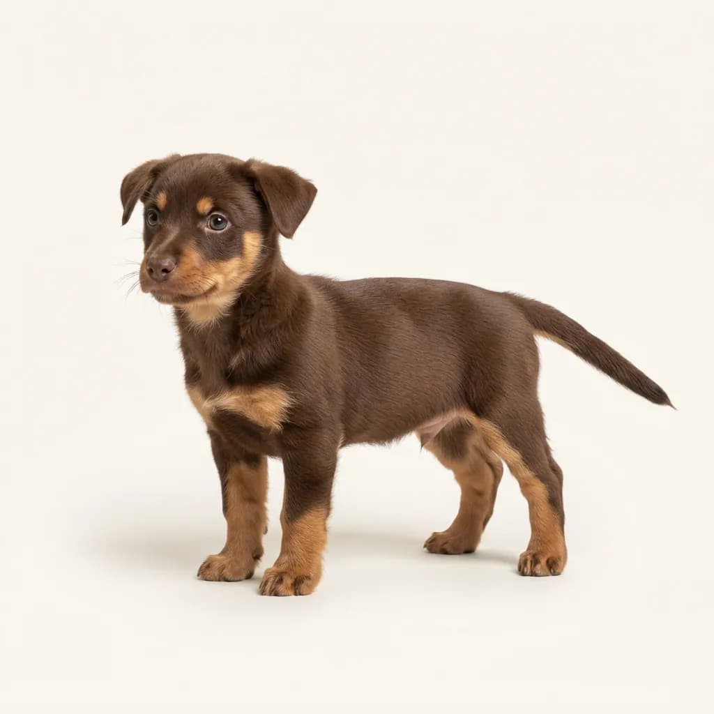 Lancashire Heeler in Braun mit Loh — Fellfarbe und Aussehen