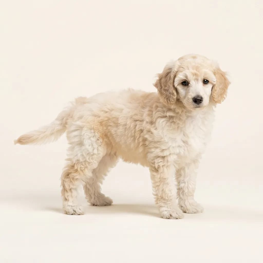 Zwergpudel in Creme — Fellfarbe und Aussehen
