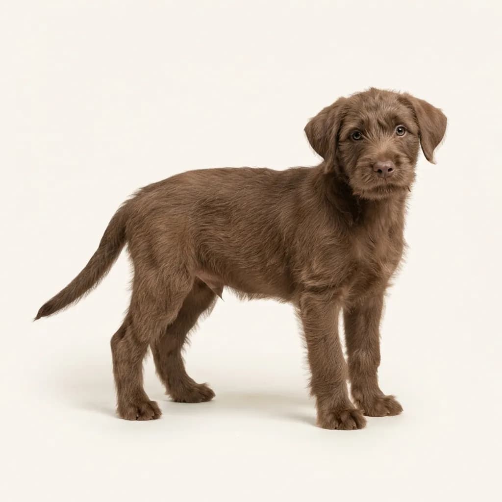 Bouvier des Ardennes in Braun — Fellfarbe und Aussehen