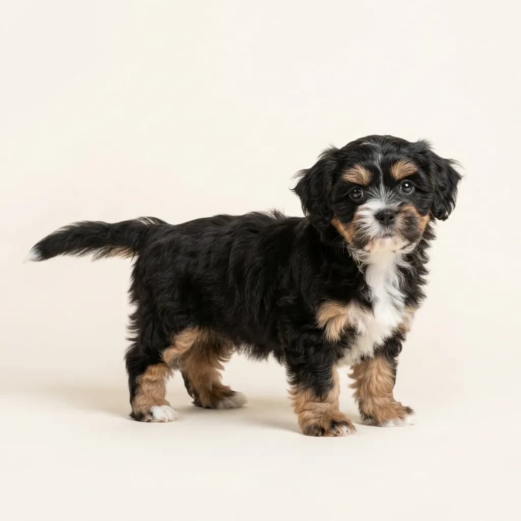 Shih Tzu in Dreifarbig (Tricolor) — Fellfarbe und Aussehen