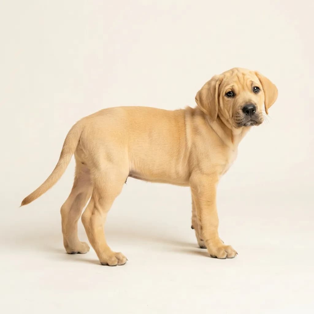 Fila Brasileiro in Gelb — Fellfarbe und Aussehen