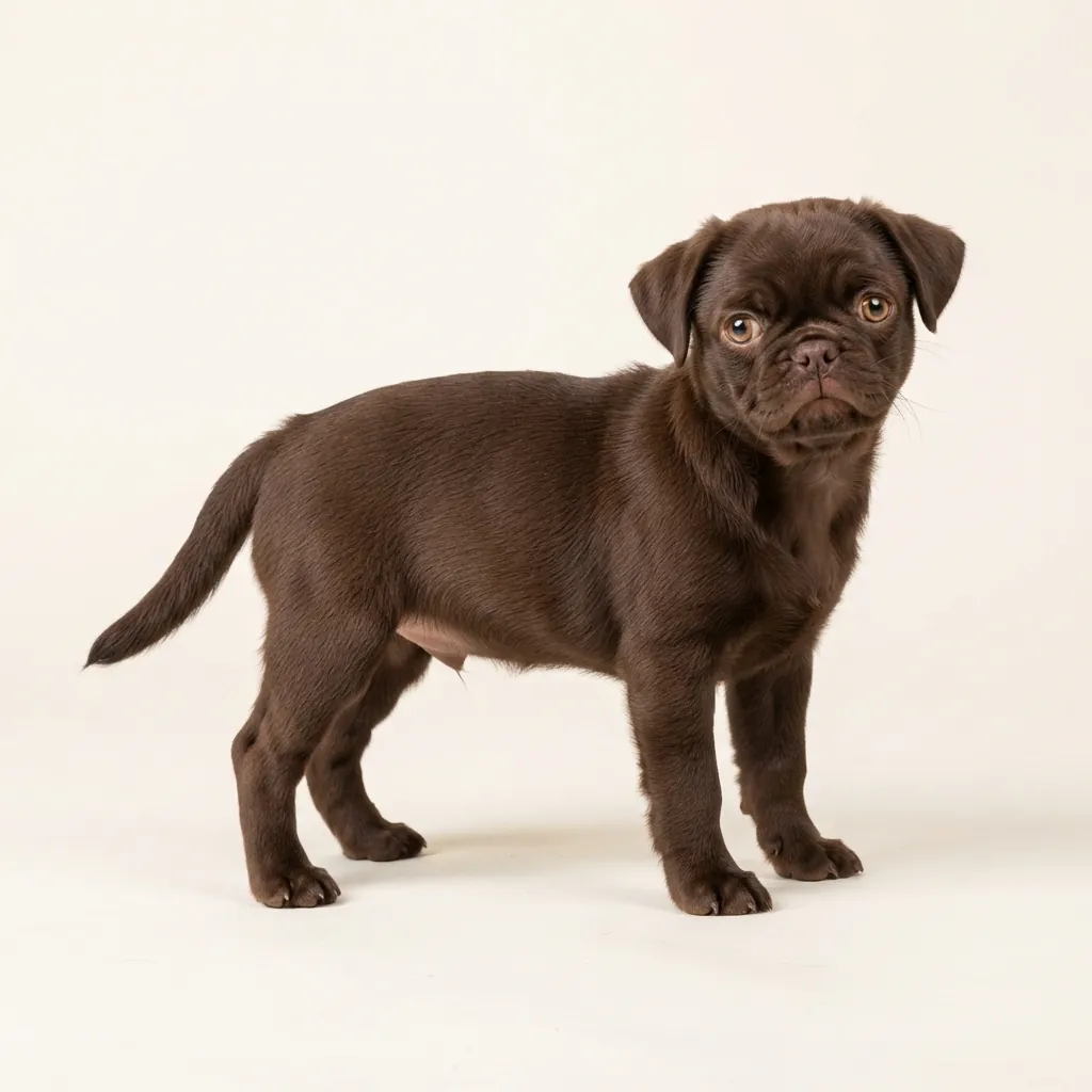 Chocolate Pug — coat colour and appearance
