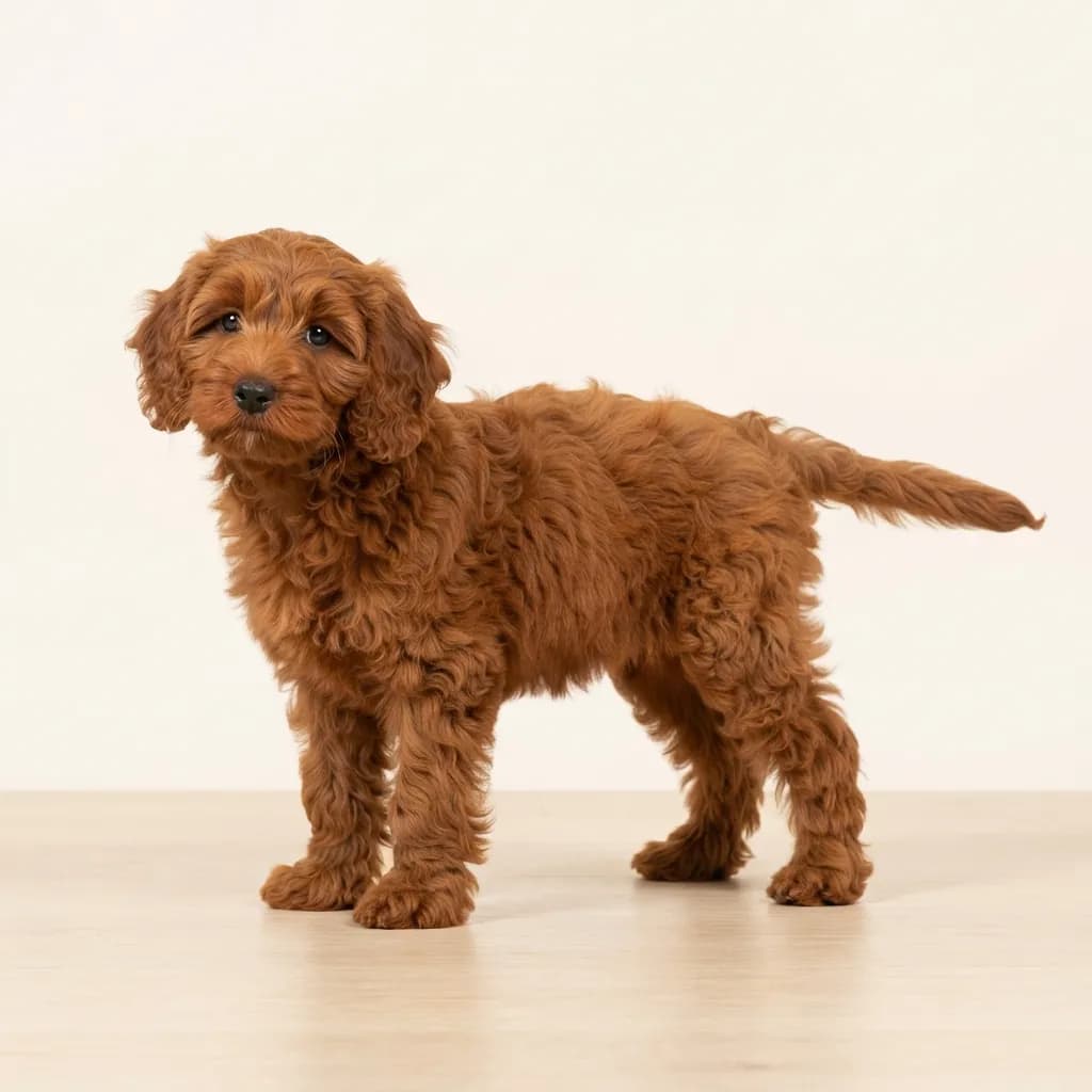 Cockapoo in Rot — Fellfarbe und Aussehen