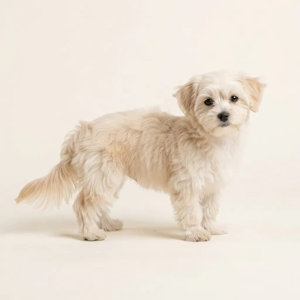 Shorkie in Creme — Fellfarbe und Aussehen