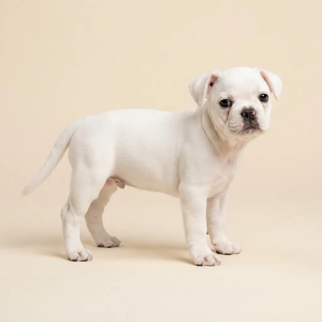Frenchton in Weiß — Fellfarbe und Aussehen