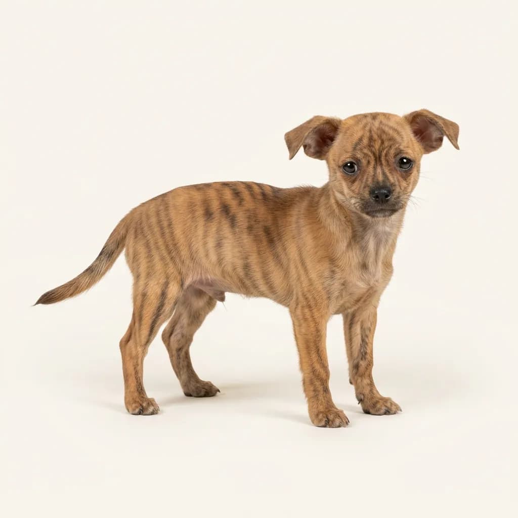 Chihuahua in Gestromt — Fellfarbe und Aussehen